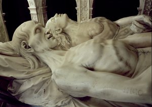 Ludvig XII:n (1462-1515) ja Anne Bretagnen (1477-1514) hahmot haudastaan, 1516 (marmori) (katso myös 108522)